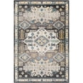 thumbnail image 2 of Lavadora Black 5'3" x 7' Traditional Machine Washable Rectangle Area Rug, 2 of 6