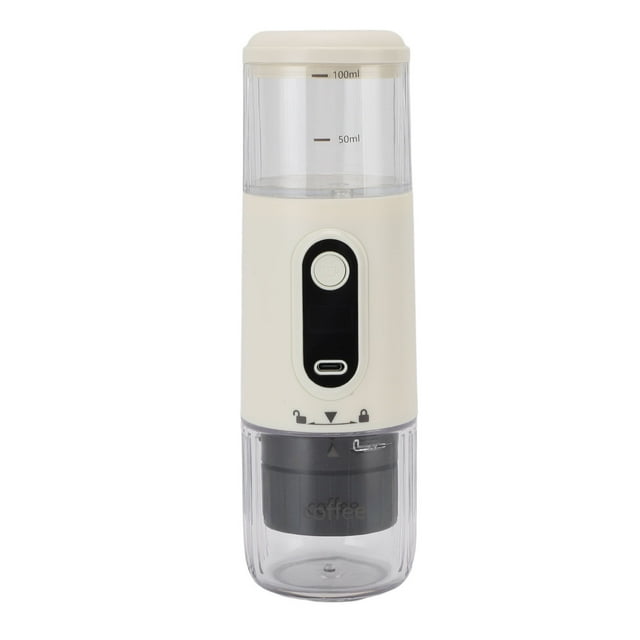 Machine à Espresso Électrique Portable, Cafetière de Voyage pour le Camping, Cafetière Autochauffante pour Voiture avec USB‐C pour la Randonnée, le Bureau, le VR