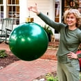 thumbnail image 4 of FUEENIRVA 7Piece Set Inflatable Baubles Green PVC for Homeowners 25X25X25in, 4 of 8