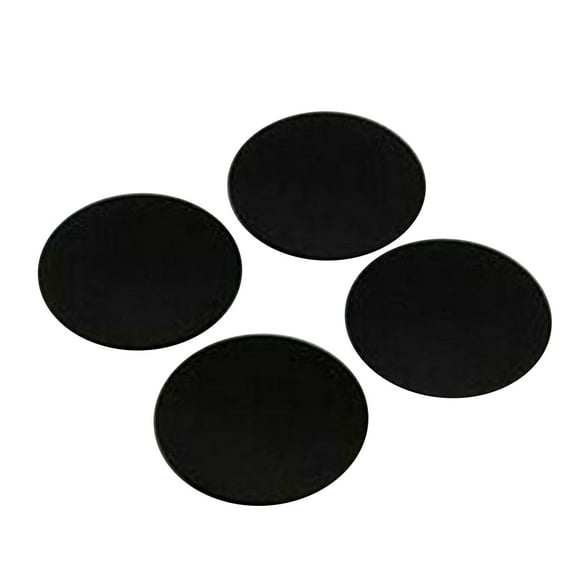 LABRIMP 4Pcs Non Slip Support Rubber Pads for Laptop Bottom Case Square Black 1.8x1.8x0.05in