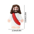 thumbnail image 3 of Fiudx Liquidación de ofertas flash 10 piezas de juguetes, figuras religiosas, regalos, muñecos religiosos clásicos de Cristo Salvador, artículos religiosos, recuerdos de fiesta religiosa, rellenos de, 3 of 6