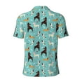 thumbnail image 4 of Rocae Cute Dog for Men's Short Sleeve Polo Shirt, Quick Drying Performance Moisture Wicking Sports Men's Golf Shirt Large, 4 of 9