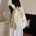 thumbnail image 6 of HJYCHN School Backpack for Boys Star Print 3Pc Set Daypack with Crossbody Pencil Case Charm Back to School Supplies for Kids Backpack for Girls Yellow, 6 of 8
