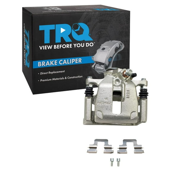 TRQ Rear Left Brake Caliper w/Bracket Drivers Side Compatible with 2015 Audi Q3 Q3 Quattro 2009-2017 Volkswagen CC 2009-2010 Passat Tiguan 2018 Tiguan Limited