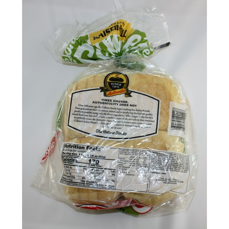 Italian Sliced Kaiser Hamburger Buns, 8 Count, 16 oz - Walmart.com