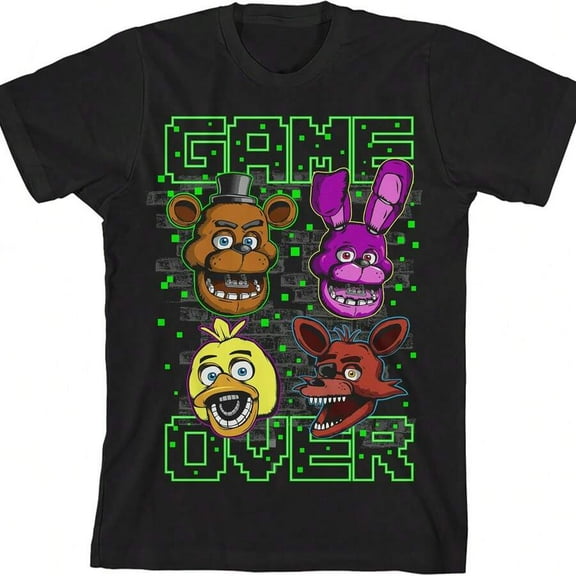 Five Nights. At Freddy's Printed Boys Graphic Tees T-Shirt