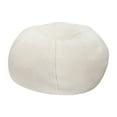 thumbnail image 2 of Emma + Oliver Large Natural Faux Sherpa Refillable Bean Bag Chair for Kids and Teens, 2 of 12