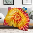 thumbnail image 5 of Colorful Swirls Tie-dye Blanket for Bed Throw Blanket for Women, Men And Kids Super Soft Plush Blanket Throw, Print Blanket, Blanket for Kids, 5 of 7
