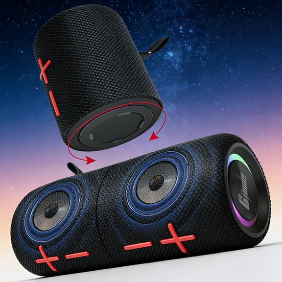 S11 Plus 2-in-1 Detachable Wireless Speaker with RGB Lights, 40W Stereo Bass Boost, TWS Dual-Ear Independent Design, Portable Music Player