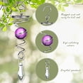 thumbnail image 3 of Ball Spiral Tail Decorative Wind Spinner Stabilizer Wind Chimes Hanging Wind Ball Spinner For Garde, 3 of 5