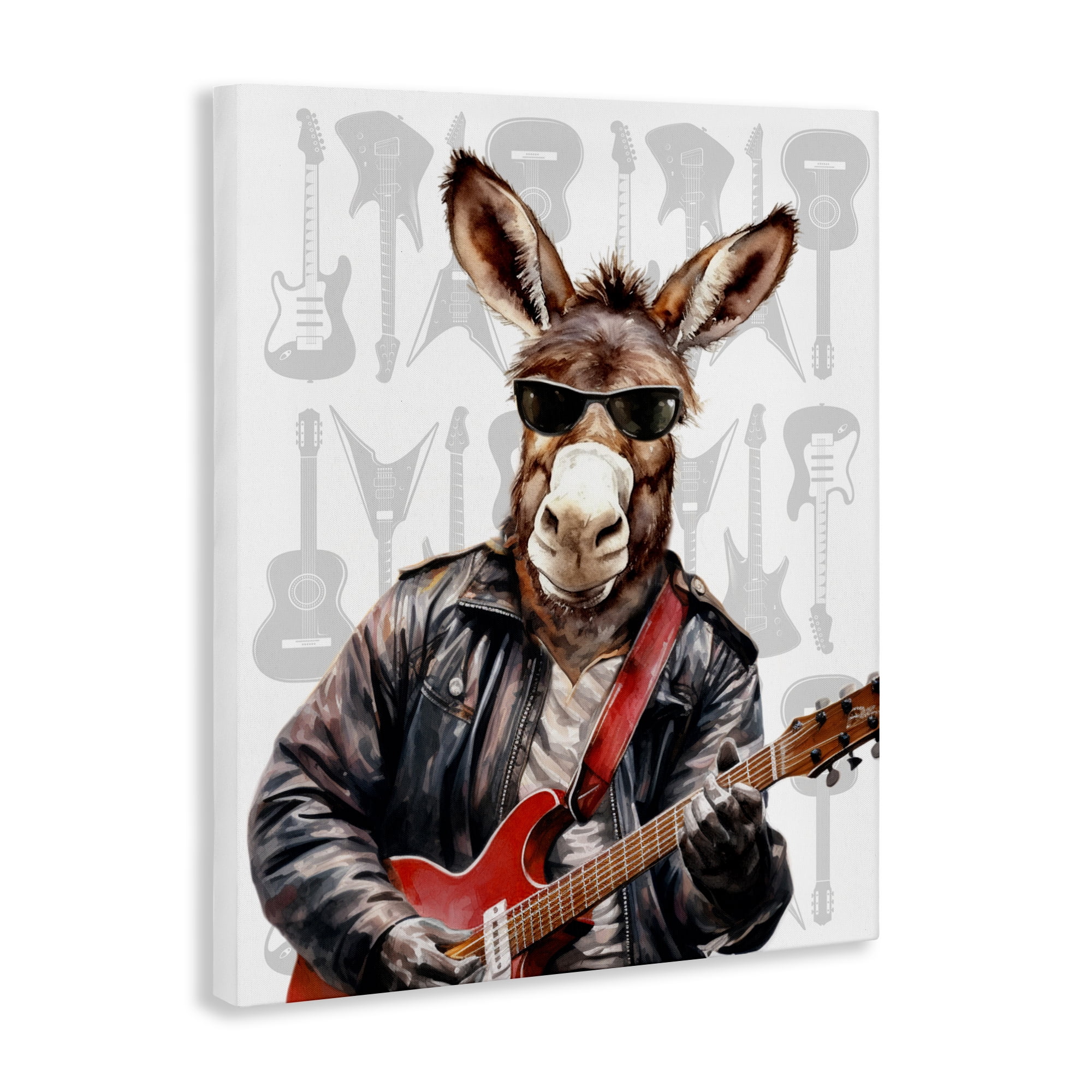 Stupell Industries Performing Musician Donkey Canvas Wall Art, design by CAD Designs