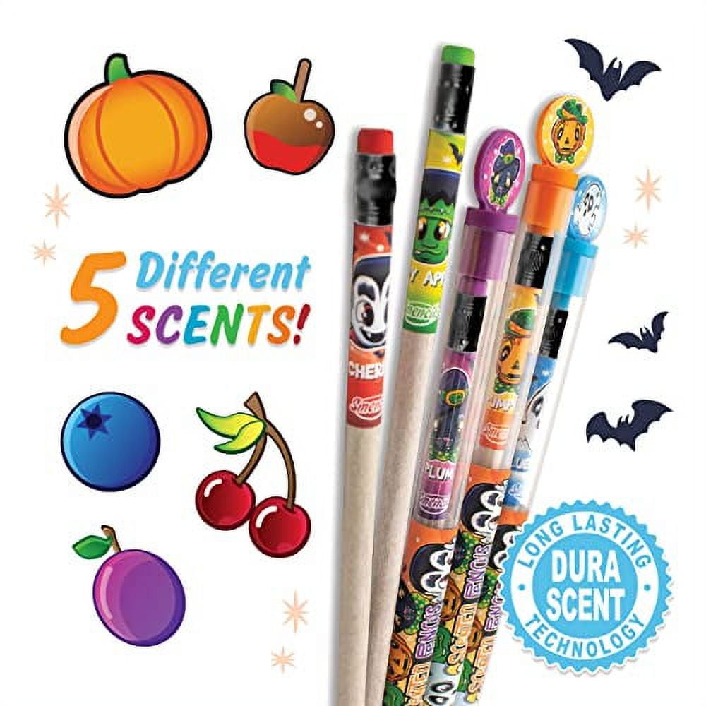 Scentco Halloween Smencils (2 Pack) - HB #2 Scented Pencils, 5