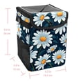 thumbnail image 5 of Daisy Foldable Car Trash Bin Mini Trash Can with Lid, Leak-proof, Hanging Storage Bag - Car Garbage Can, 5 of 6