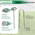 thumbnail image 1 of Landscape Staples 6 Inch Galvanized Landscape Sod Stakes Garden Staples Landscape Fabric Staples Weed Barrier Pins 50pcs, 1 of 5