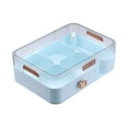 thumbnail image 2 of Tranfacy Home and Kitchen,Plates and Bowls Sets,Detachable Rotating Fruit Box Double Compartment Drawer Fruit Organizer Dry Fruit Plates Home Food Grade Fruit Plates, 2 of 4