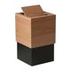 thumbnail image 2 of Cubo de basura con tapa abatible para sala de estar, cocina, dormitorio marrón claro, 2 of 9