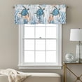 thumbnail image 3 of Turtle Kitchen Curtain Valances for Windows Farmhouse Short Curtains, Blue Coastal Starfish Ocean Coral Nautical Rod Pocket Valance Curtain for Bedroom Cafe Living Room, 3 of 8