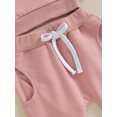 thumbnail image 6 of Bagilaanoe 2PCS Baby Girl Pants Set Toddler Letter Print Long Sleeve Sweatshirt Tops + Sweatpants 6M 12M 18M 24M 3T Kids Casual Sweatsuits, 6 of 7