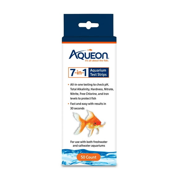Aqueon 7-in-1 Aquarium Test Strips 50 Count