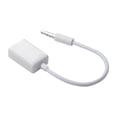 thumbnail image 4 of Adaptador AUX a USB Conector macho de 3,5 mm Audio auxiliar a USB 2.0 Hembra Convertidor de cable Convertidor de cable para automóvil Blanco Paquete de 2 por (se necesita función de decodificación de, 4 of 4