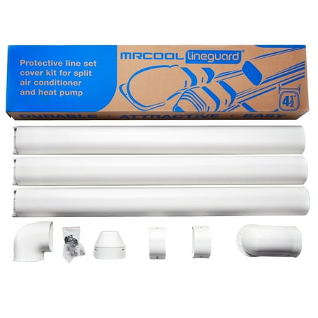 Mrcool Lineguard 4 5 In 16 Piece Complete Line Set Cover Kit For Mrcool Lineguard 4 5 In 16 Piece Complete Line Set Cover Kit For Ductless Mini Split Or Central System