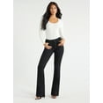 thumbnail image 2 of Sofia Jeans Women's Melissa Flare High Rise Black Jeans, 33" Inseam, Sizes 2-20, 2 of 6