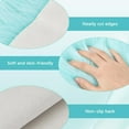 thumbnail image 5 of 2Pcs Plush Faux Fur Area Rug School Locker Rugs 12 x 12 Mini Square Fluffy Area Carpet with Non Slip Backing Sky Blue Sheepskin Furry Plush Cushion for Jewelry Photography Seat Pad Mat, 5 of 8