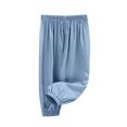 thumbnail image 5 of Jalioing Toddler Kids Long Bloomers Breathable Elastic Waist Joggers Boys Girls Lightweight Summer Lounge Pants, 5 of 7