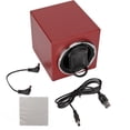 thumbnail image 1 of Watch Winder, 12.5x11x11cm Red Matte Paint Automatic Watch Winder Blue Background Light  For Mechanical Watch, 1 of 8
