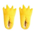 thumbnail image 3 of ZTTD Adult Women Plush Indoor Slippers Funny Animal Paw Shoes Yellow, 3 of 4