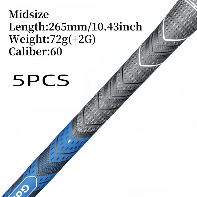 13pcs/set Professional Soft Rubber Non-slip Golf Grips, Standard/Midsize, Fit All Weather 5pcs Blue Midsize