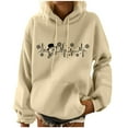 thumbnail image 2 of Aloohaidyvio Christmas Hoodies,Womens Hooded Sweatshirts Printing Long Sleeve Pocket Pullover Shirt, 2 of 5