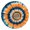 Orange Blue Tie, variant on Colorful Rainbow Tie Dye Spiral Pattern Round Fitted Tablecloth with Elastic Edge,Dining Table Cover Waterproof,Outdoor Round Tablecloth for Camping,Dining,Indoor and Outdoor