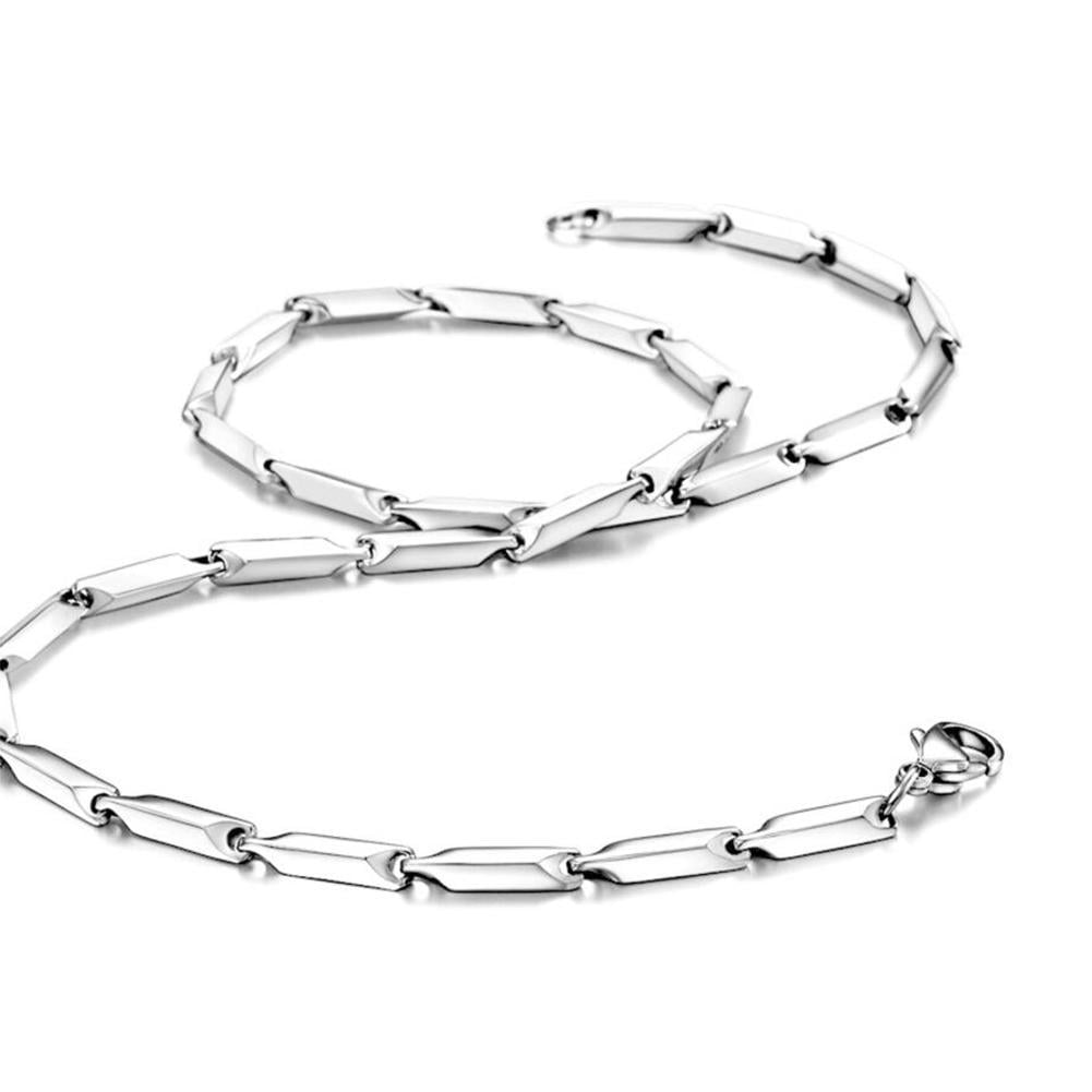 Men's Stainless Steel Necklace Titanium Necklace Chain 2mm-4mm 