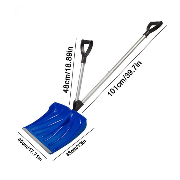 Snow Shovel, Heavy Duty Scraper, Outdoor Heavy Snow Removal Shovel, for Home and Vehicle Snow Removal