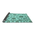 thumbnail image 2 of Ahgly Company Indoor Rectangle Abstract Light Blue Modern Area Rugs, 2' x 5', 2 of 4
