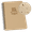 Tan, variant on Rite in the Rain Weatherproof Side Spiral Notebook, 4.625" x 7", Tan Cover, Universal Pattern (No. 973T)
