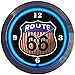 thumbnail image 3 of Neonetics Horloge Murale Ronde Néon Route 66 Voitures et Motos, 15 Pouces, 3 of 3