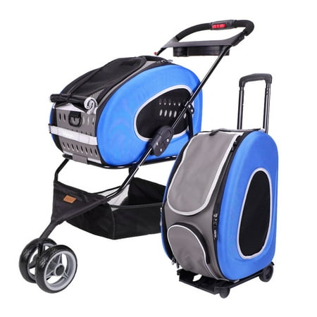 UPC: 4715243343420 | Ibiyaya 5-in-1 MULTI-FUNCTION EVA PET CARRIER & STROLLER