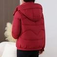 thumbnail image 4 of Gamivast Quilted Jackets for Women Short Zip up Padded Detachable Hooded Jacket with Pockets Loose Fitted Long Sleeve Trendy Winter Coats Warm Solid Color Outerwear, 4 of 5