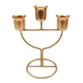thumbnail image 3 of Candelabro de 3 brazos, candelabro de hierro, adorno, candelabro de moda, soporte para mesa de comedor, decoración del hogar Estilo D, 3 of 9