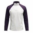 thumbnail image 4 of Turilly Mens Long Sleeve T-Shirt Raglan Color Block Half Zip Stand Collar Compression Top Quick Dry Slim Fit Workout Tops, 4 of 5