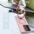 thumbnail image 2 of For Samsung Galaxy S25 Ultra 5G Case (Compatible With MagSafe)  With Invisible Magnetic O-Ring Stand Military-Grade Shockproof Phone Case,Pink,For Galaxy S25 Ultra 5G, 2 of 7