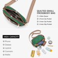 thumbnail image 4 of Quilted Crossbody Bags for Women Vegan Leather Purses Small Shoulder Handbags with Wide Strap, 4 of 5