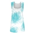 thumbnail image 4 of RKSTN Débardeurs pour Femmes Col Carré Sans Manches T-shirt Mode Confortable Imprimé Floral Blouse Plissée Décontractée Ample, 4 of 4