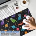 thumbnail image 4 of Long Mouse Pads for Desk,Black Cartoon Space Dinosaurs Pattern Desk Mats on Top Of Desks, Desk Mouse Pad Extra Large with 3mm Non-Slip Base and Stitched Edge for Gaming,Office,Work,Home 31.5"x11.8", 4 of 6