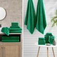 thumbnail image 4 of Casa Platino 24-Pack Towels Set for Bathroom – 100% Ring-Spun Cotton, 2 Bath Sheets, 2 Gym Towel, 2 Bath, 4 Fingertip, 6 Hand, 8 Washcloths, Hotel Quality, Easy to Wash – Emerald, 4 of 9