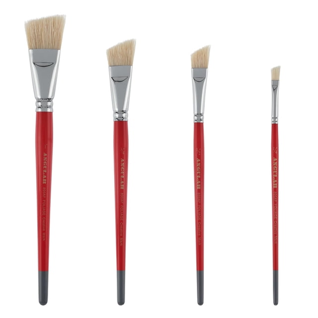 Juego de 4 pinceles angulares para acuarela Creative Mark 800AF Foliage
