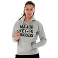 thumbnail image 3 of Major Key Success Motivational Unisex Plus Fleece Graphic Hoodie Brisco Brands 4X, 3 of 5