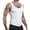 White, variant on VICHVVY Men's Tank Tops High Neck Summer Tanks Cami Sleeveless Tops Basic Shirt Ribbed Racerback Blouses White